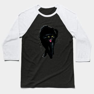 cat agressive agr art watercolor Baseball T-Shirt